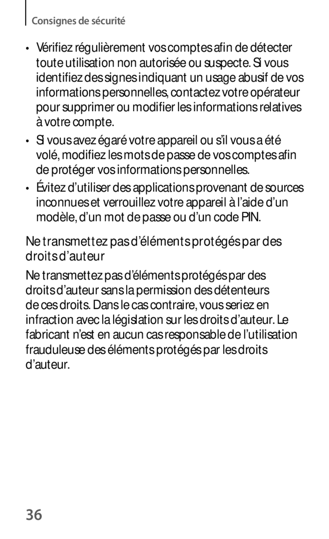 Samsung SM-G3500ZKAFTM, SM-G3500ZWAVGF, SM-G3500ZWANRJ, SM-G3500ZKAVGF, SM-G3500ZKANRJ, SM-G3500ZKAXEF Consignes de sécurité 