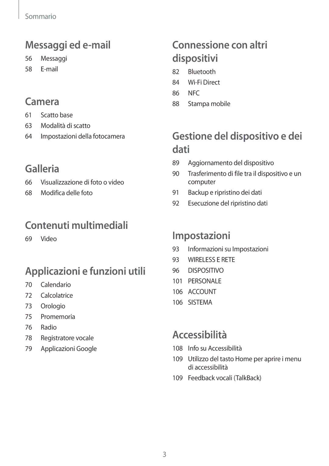 Samsung SM-G357FZAZPLS, SM-G357FZWZXEO, SM-G357FZAZIDE, SM-G357FZAZTPL, SM-G357FZWZIDE, SM-G357FZWZOMN manual Messaggi ed e-mail 