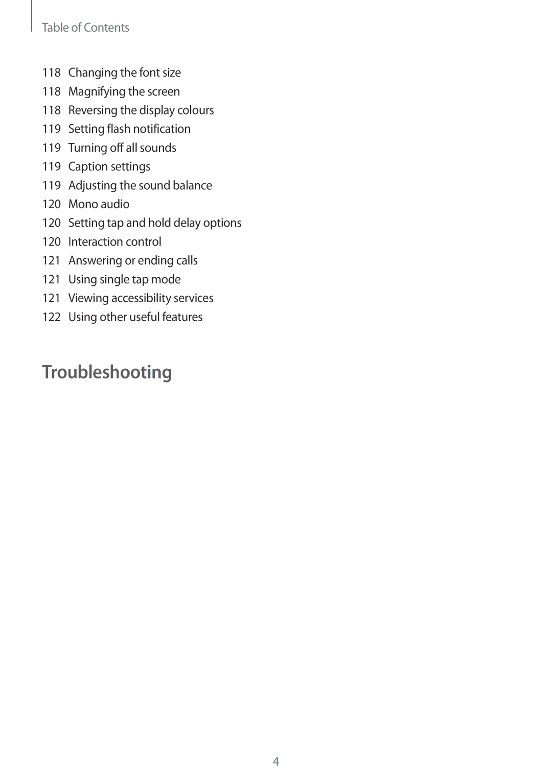 Samsung SM-G357FZWZCOS, SM-G357FZWZXEO, SM-G357FZWZOPT, SM-G357FZWZDBT, SM-G357FZAZSEB, SM-G357FZAZDBT manual Troubleshooting 