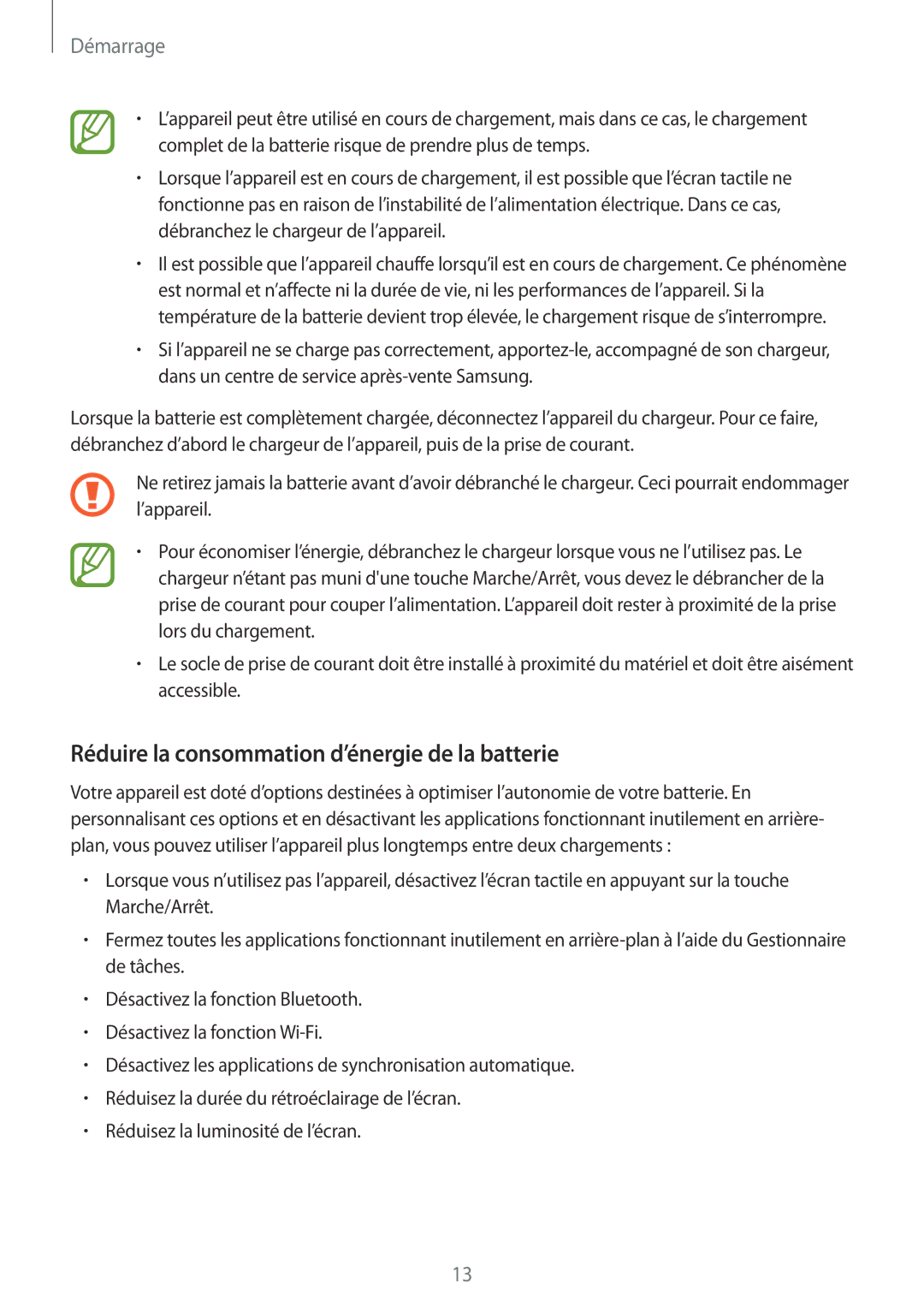 Samsung SM-G360FZWASFR, SM-G360FZSAXEF, SM-G360FHAASFR, SM-G360FHAAVGF manual Réduire la consommation d’énergie de la batterie 