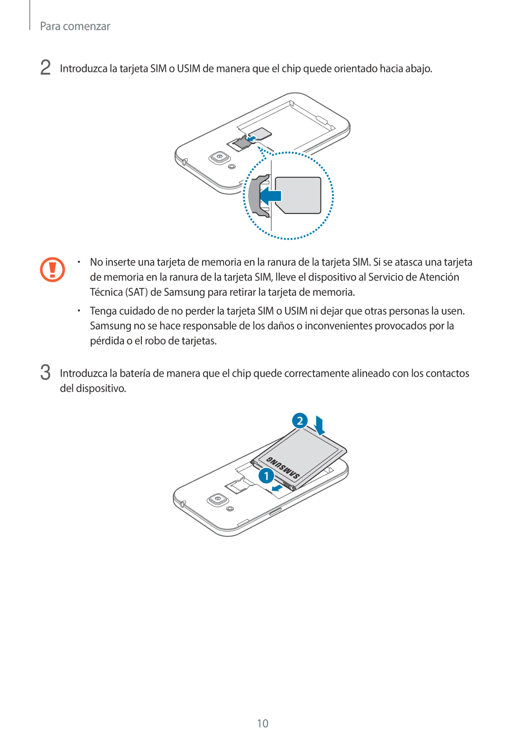 Samsung SM-G361FZWAPHE, SM-G361FZSAPHE manual Para comenzar 