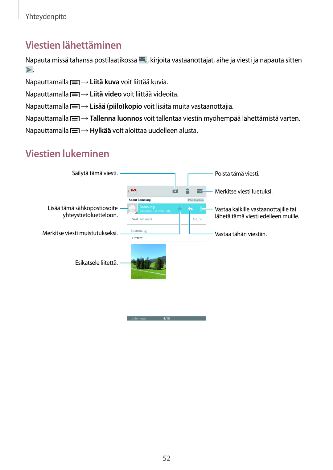 Samsung SM-G3815ZBANEE, SM-G3815RWANEE, SM-G3815HKANEE manual Vastaa tähän viestiin Esikatsele liitettä 