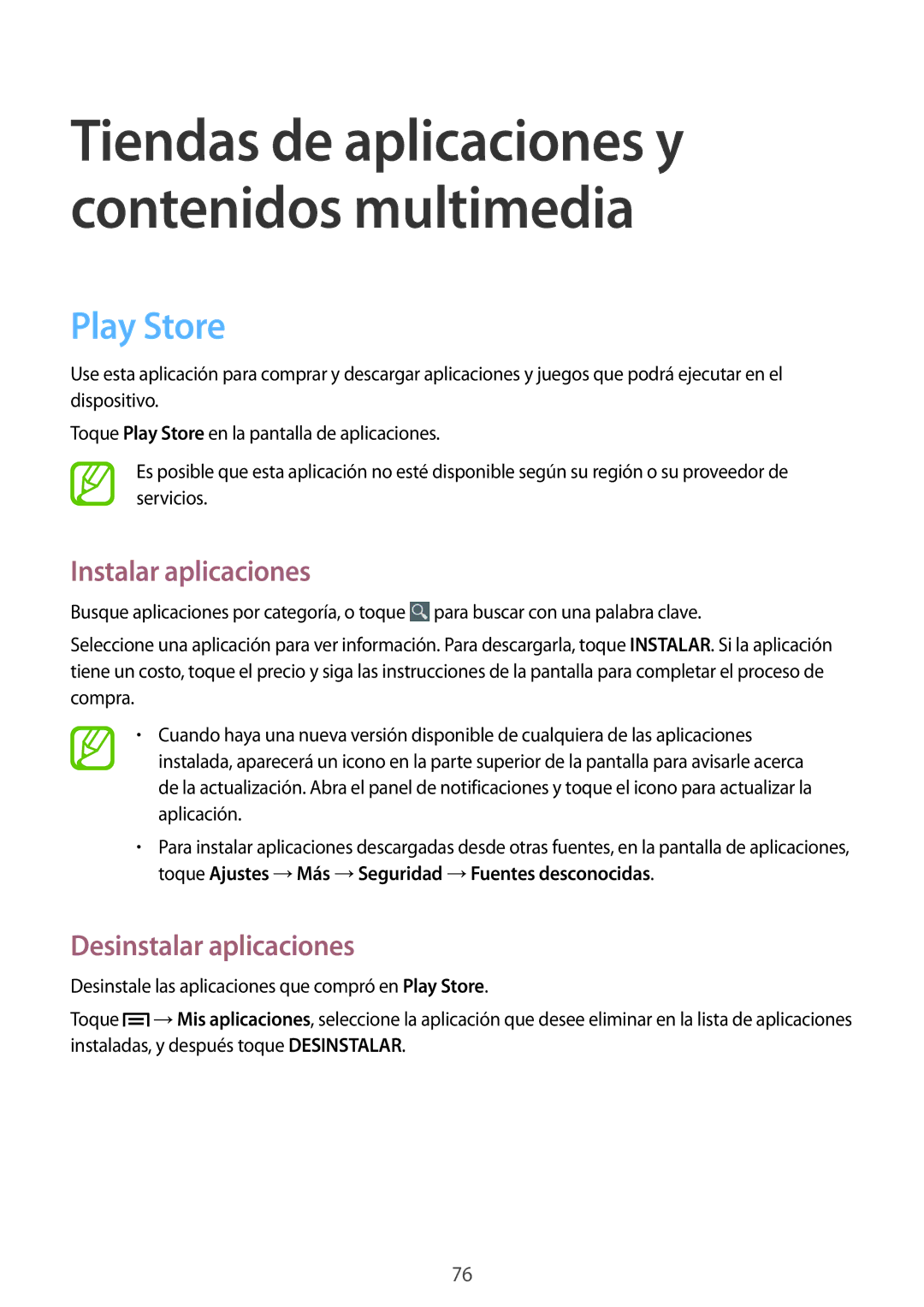 Samsung SM-G3815ZBAPHE, SM-G3815RWAOMN, SM-G3815RWAATL manual Tiendas de aplicaciones y contenidos multimedia, Play Store 