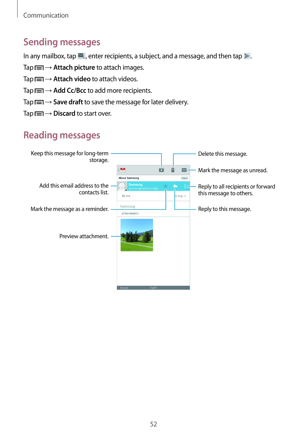 Samsung SM-G3815ZBASFR, SM-G3815RWAVGR, SM-G3815RWASEB, SM-G3815ZBASEB manual Reply to this message Preview attachment 