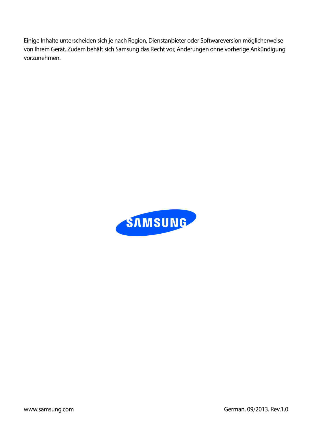 Samsung SM-G3815RWAVD2, SM-G3815RWAVGR, SM-G3815RWASEB, SM-G3815ZBASEB, SM-G3815ZBATCL, SM-G3815ZBAVD2 German /2013. Rev.1.0 