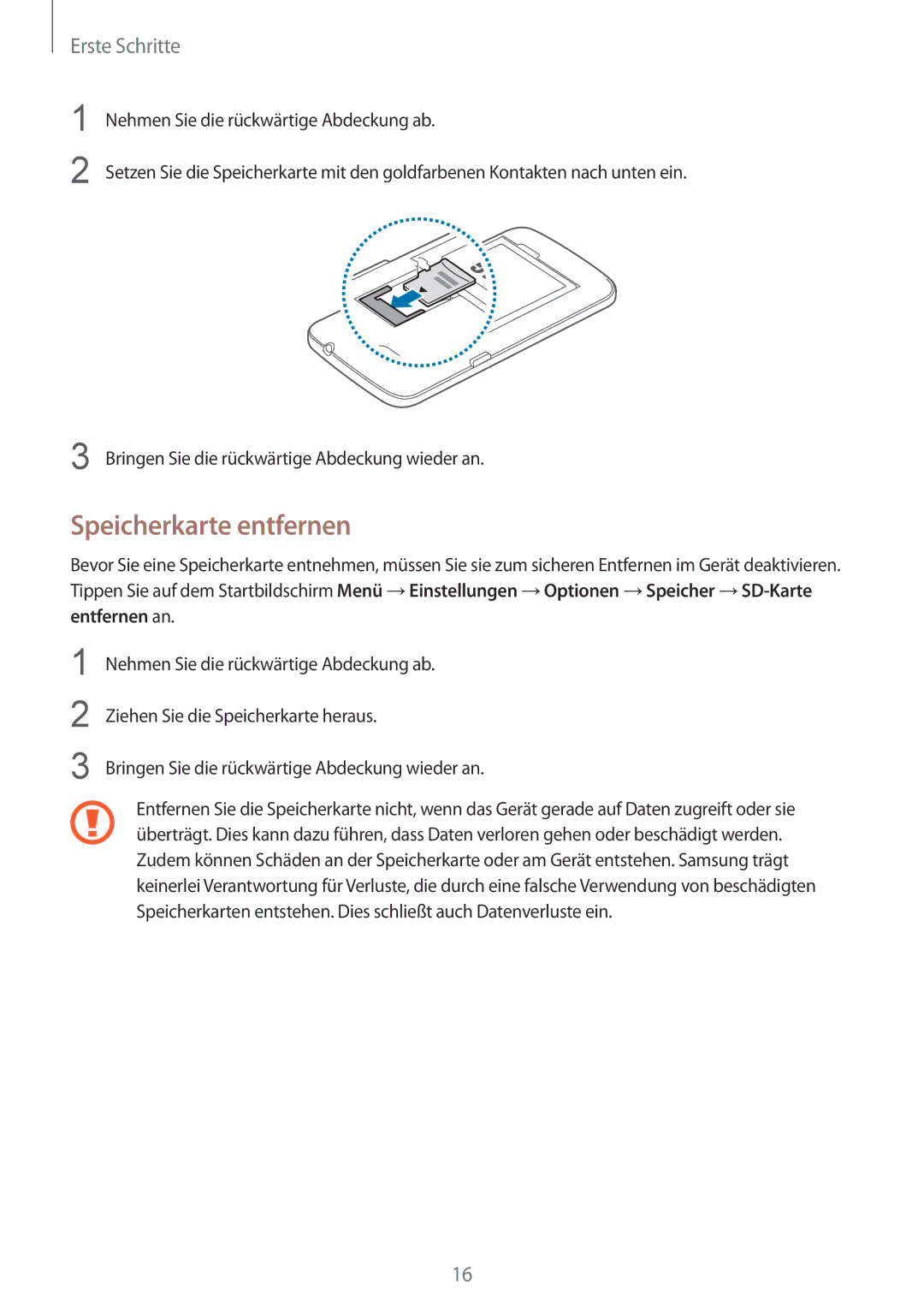 Samsung SM-G3815ZBAVGR, SM-G3815RWAVGR, SM-G3815RWASEB, SM-G3815ZBASEB, SM-G3815RWAVD2, SM-G3815ZBATCL Speicherkarte entfernen 