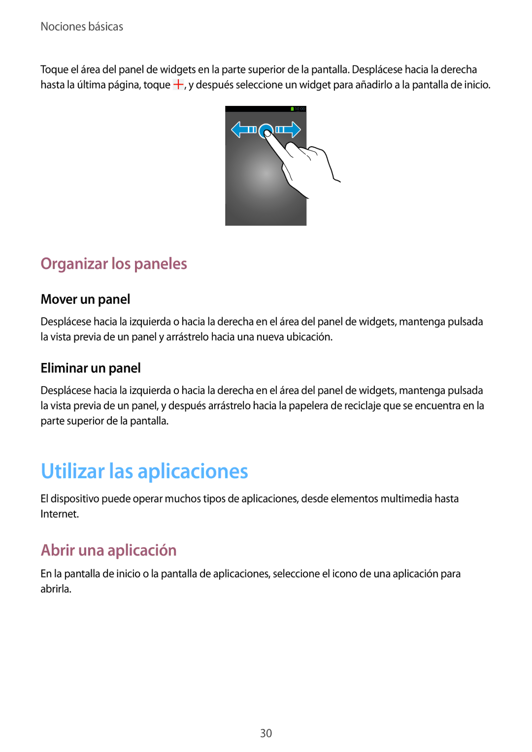 Samsung SM-G386FZWAROM, SM-G386FZWAAMO, SM-G386FZKAAMO manual Utilizar las aplicaciones, Abrir una aplicación 