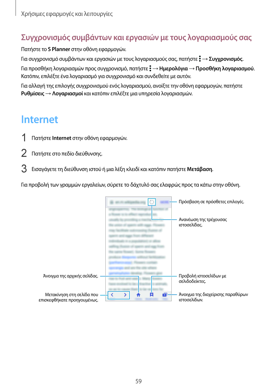 Samsung SM-G388FDSAEUR manual Internet 