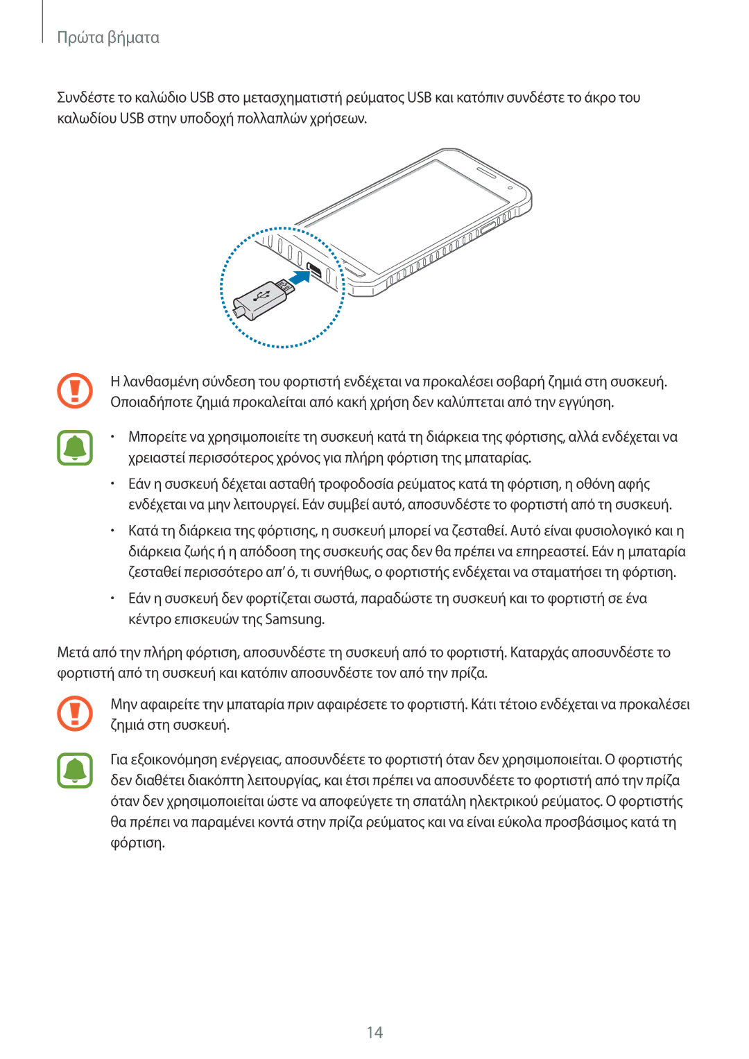 Samsung SM-G388FDSAEUR manual Πρώτα βήματα 