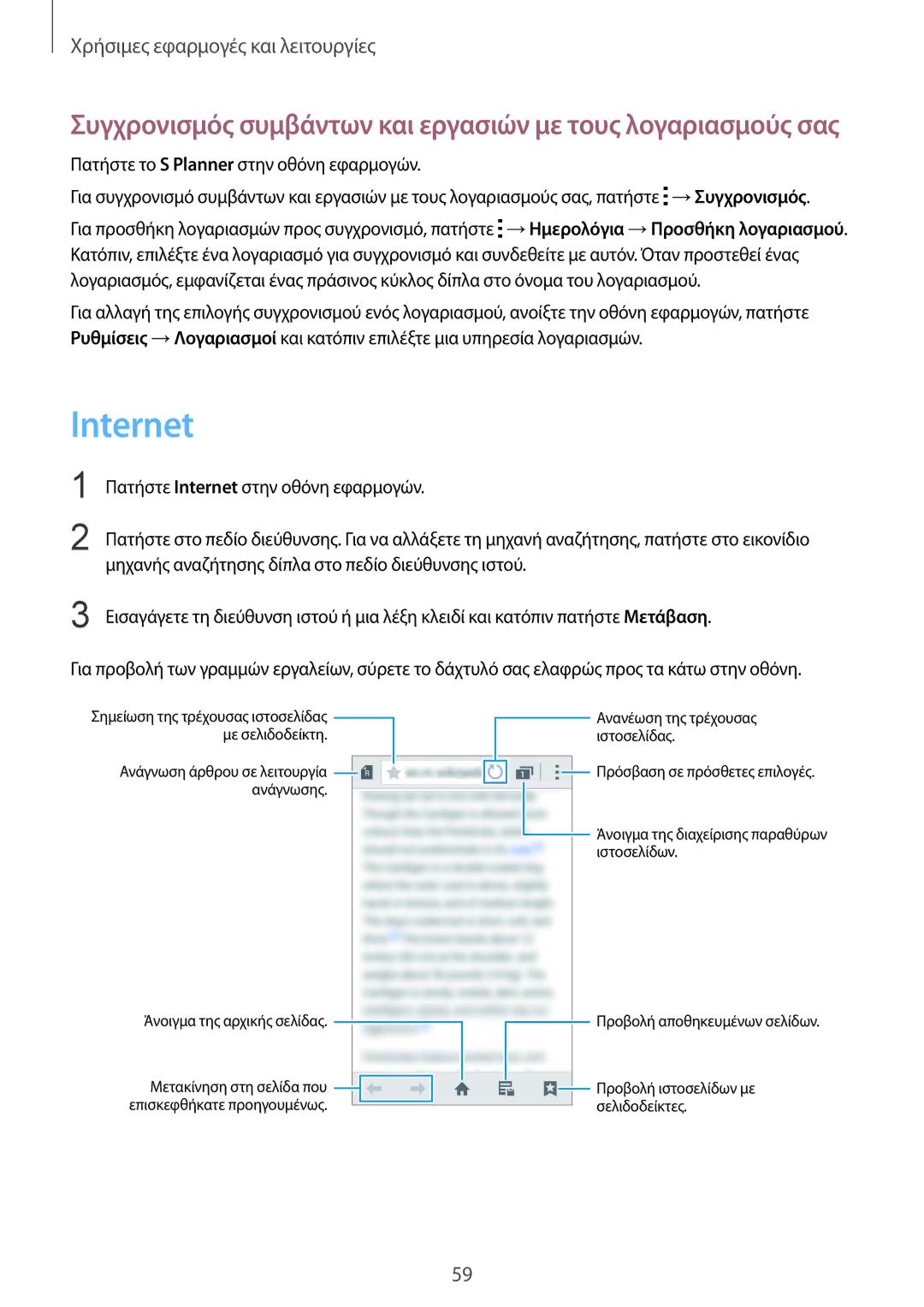 Samsung SM-G388FDSAEUR manual Internet 