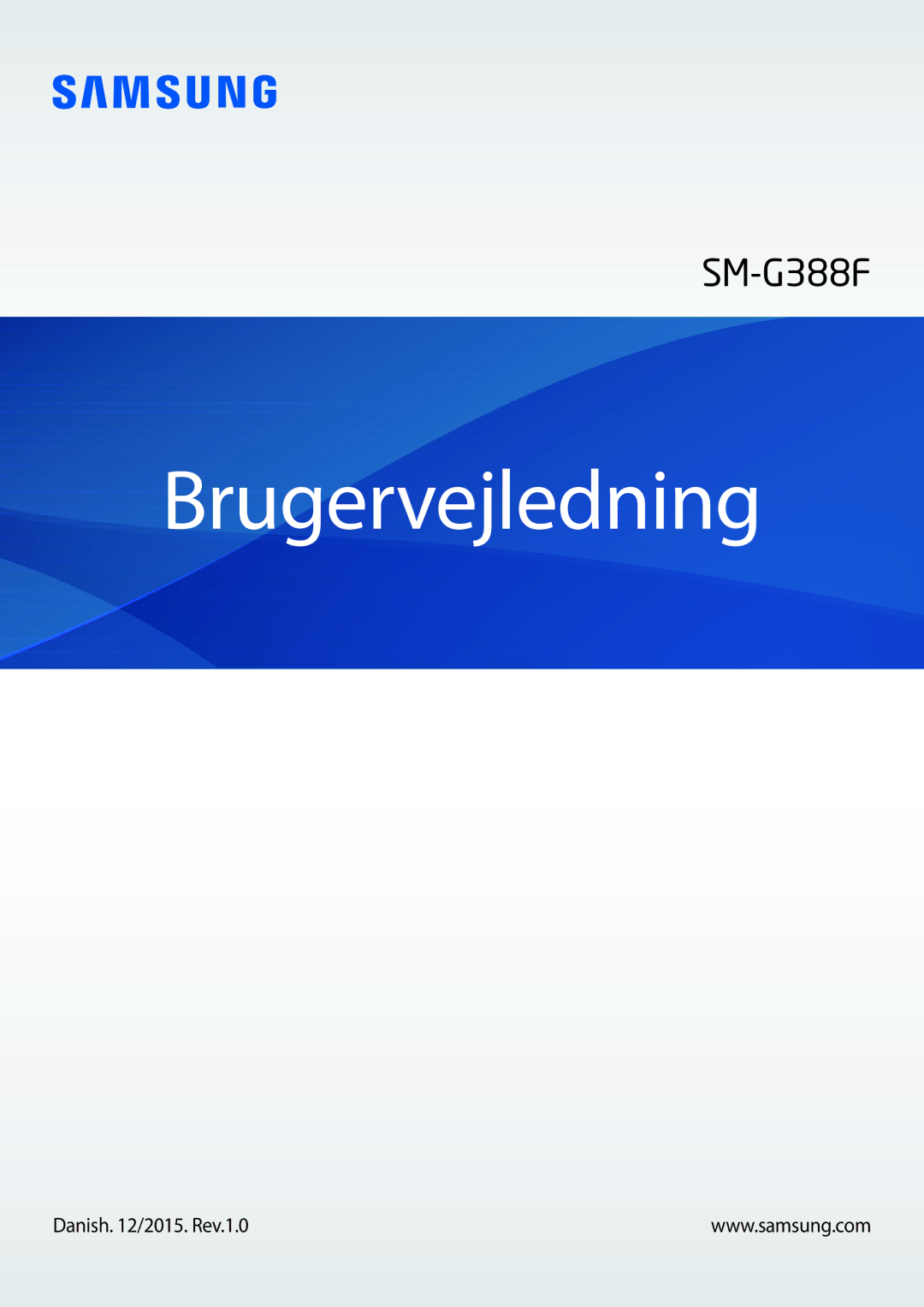 Samsung SM-G388FDSATEN, SM-G388FDSAHTS, SM-G388FDSANEE manual Brugervejledning, Danish /2015. Rev.1.0 