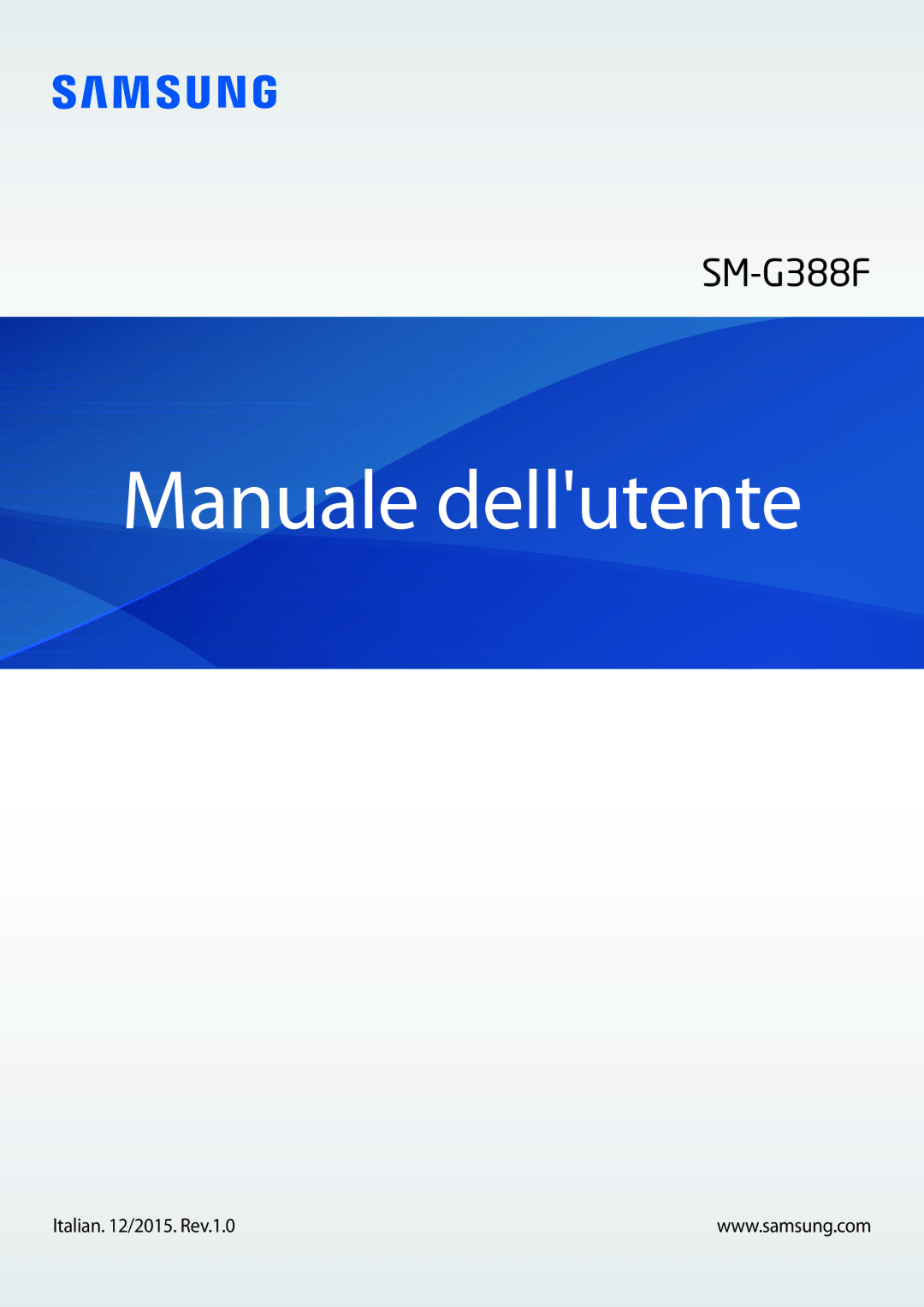 Samsung SM-G388FDSADPL, SM-G388FDSAPLS, SM-G388FDSADBT, SM-G388FDSAPRT, SM-G388FDSACOS manual Manuale dellutente 