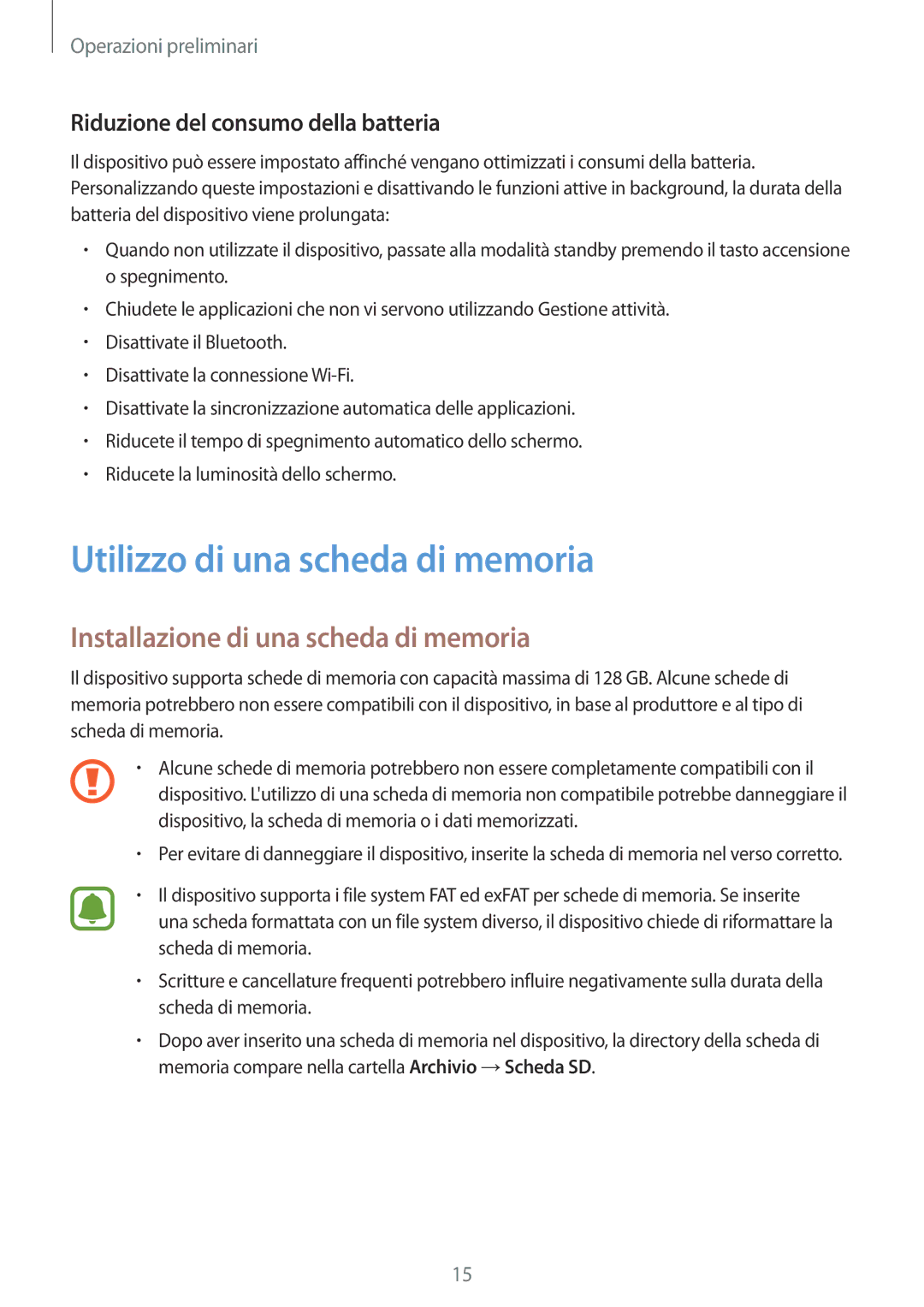 Samsung SM-G388FDSACOS, SM-G388FDSAPLS manual Utilizzo di una scheda di memoria, Installazione di una scheda di memoria 