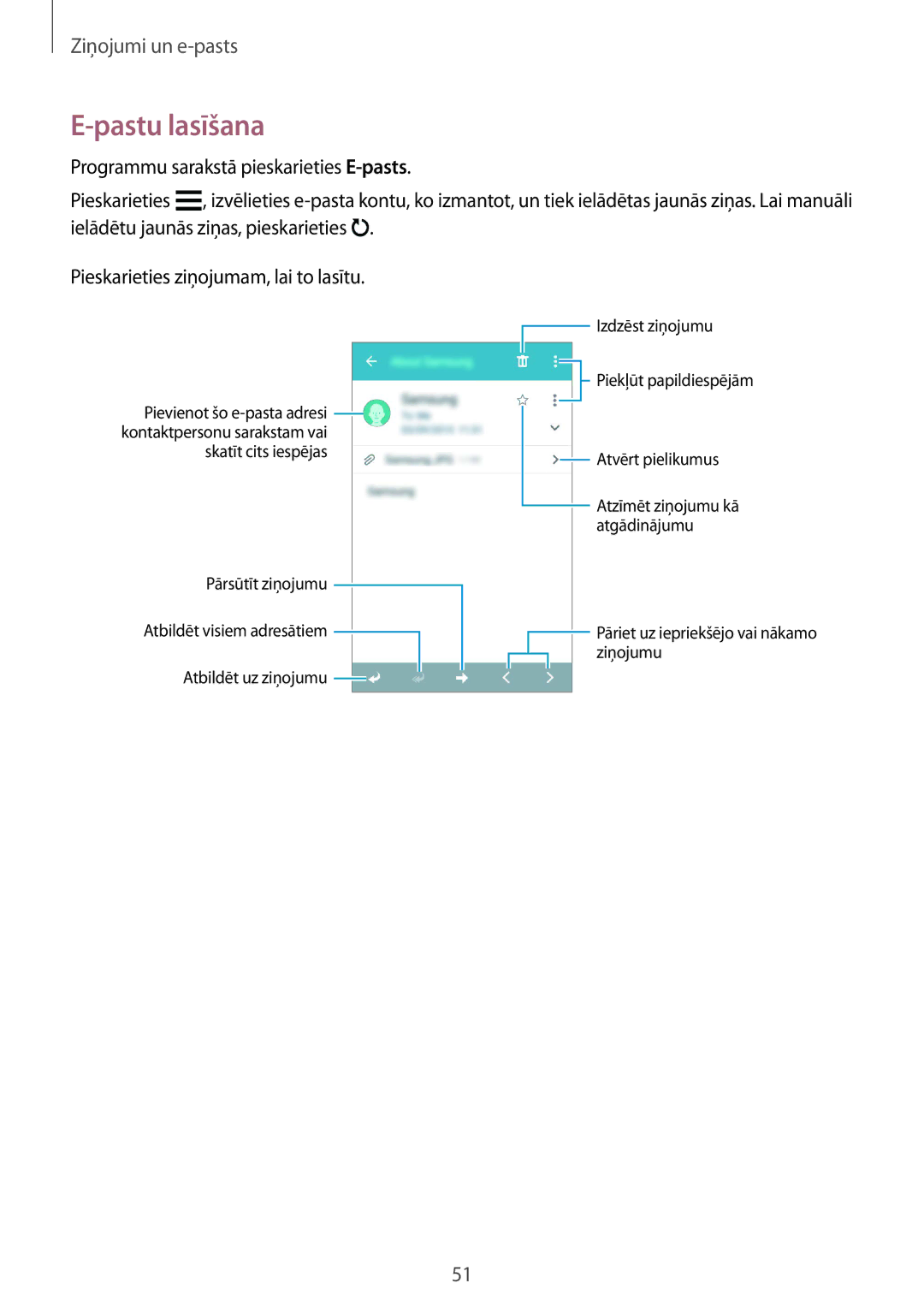 Samsung SM-G388FDSASEB manual Pastu lasīšana 