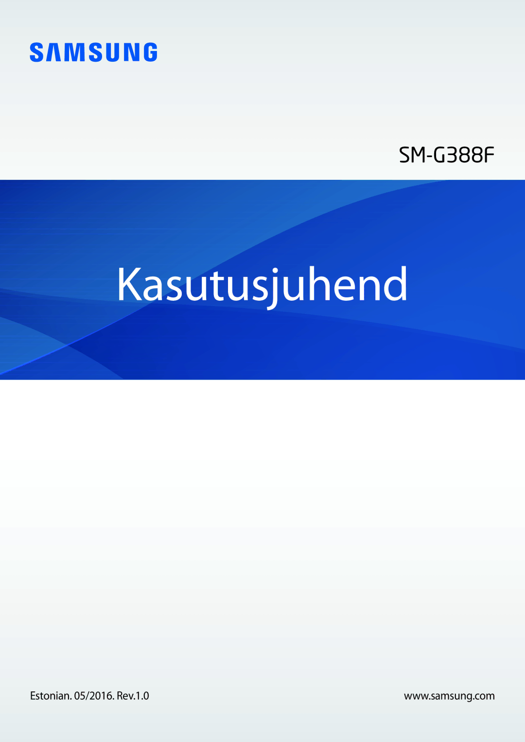 Samsung SM-G388FDSASEB manual Kasutusjuhend, Estonian /2016. Rev.1.0 