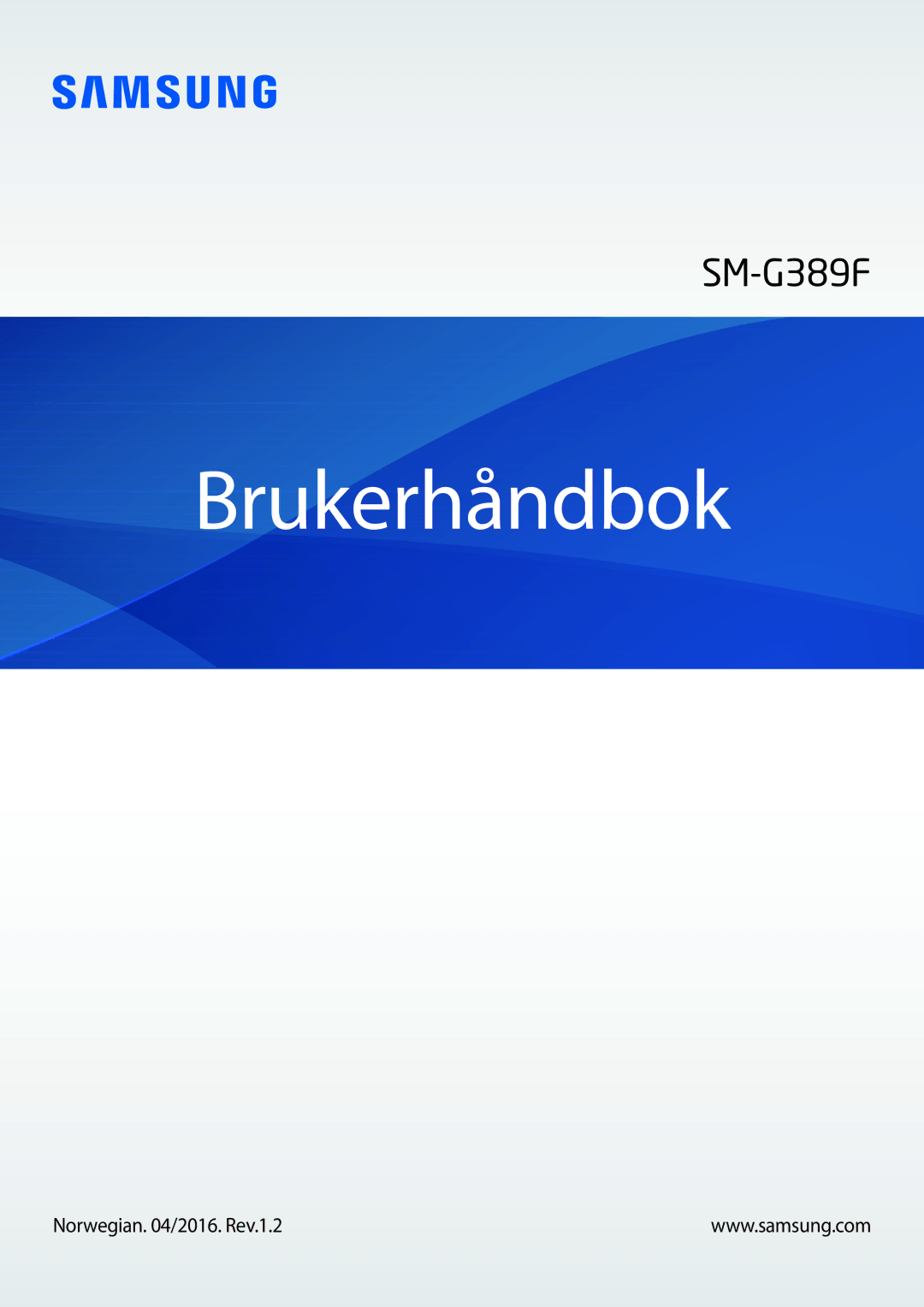 Samsung SM-G389FDSANEE manual Brugervejledning, Danish /2016. Rev.1.2 