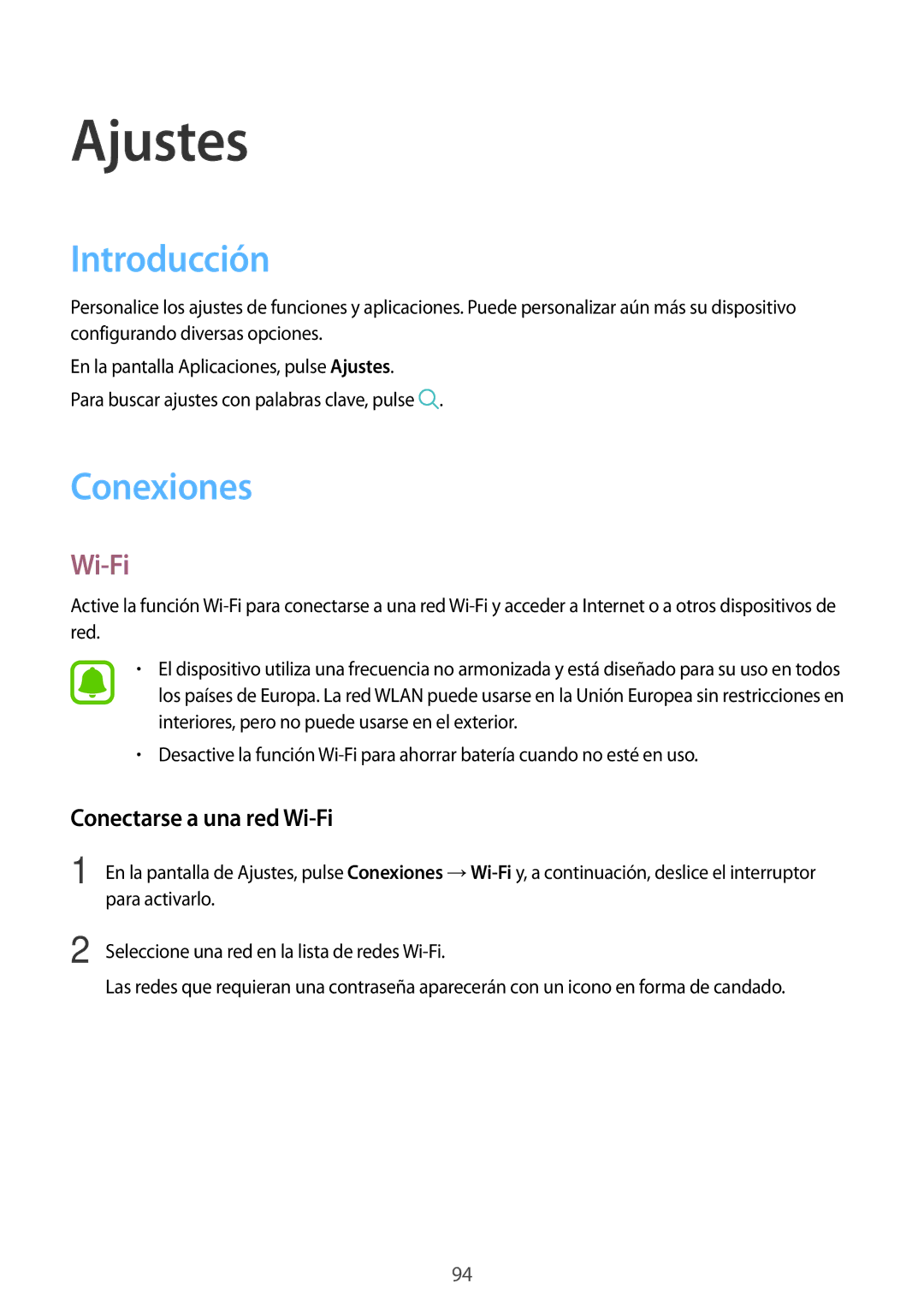 Samsung SM-G390FZKAATL, SM-G390FZKAAMO, SM-G390FZKAPHE manual Introducción, Conexiones, Conectarse a una red Wi-Fi 