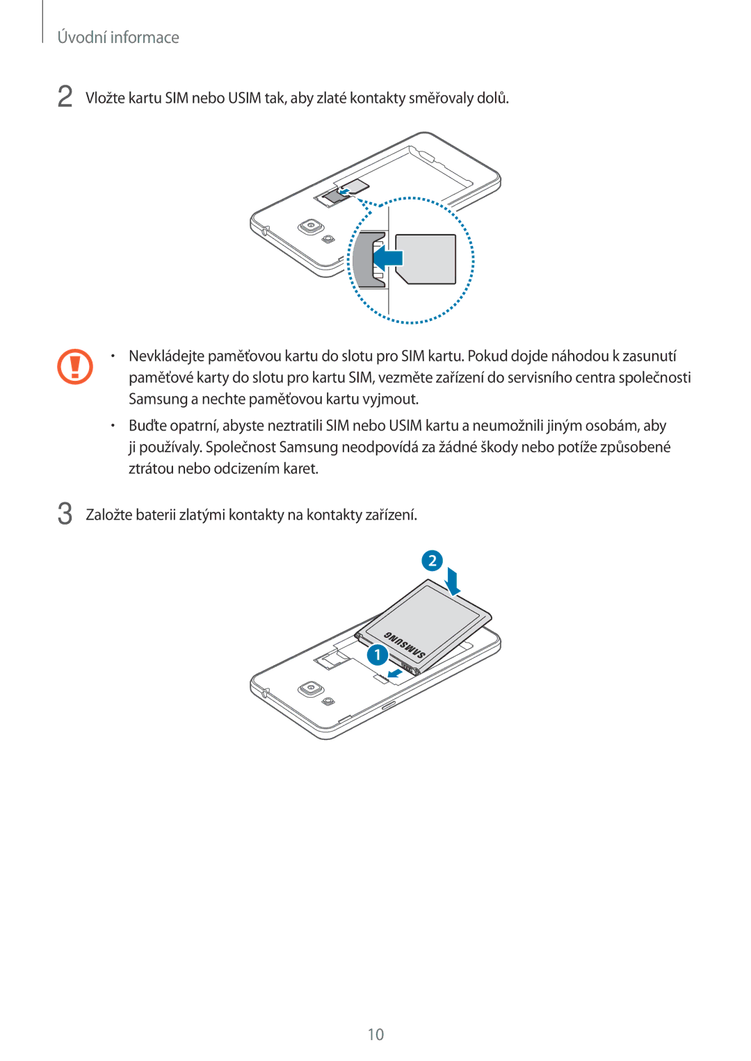 Samsung SM-G531FZWAPLS, SM-G531FZWACOS, SM-G531FZAAPLS, SM-G531FZAADPL, SM-G531FZWAIDE, SM-G531FZAAIDE manual Úvodní informace 