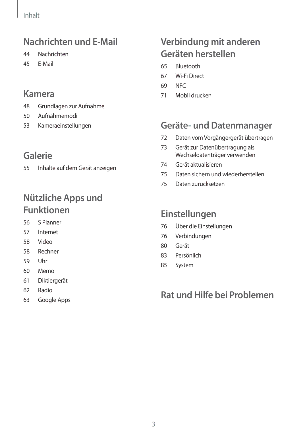 Samsung SM-G531FZAAPLS, SM-G531FZWAMEO, SM-G531FZWACOS, SM-G531FZAATCL, SM-G531FZWATPH, SM-G531FZWAOPT Nachrichten und E-Mail 