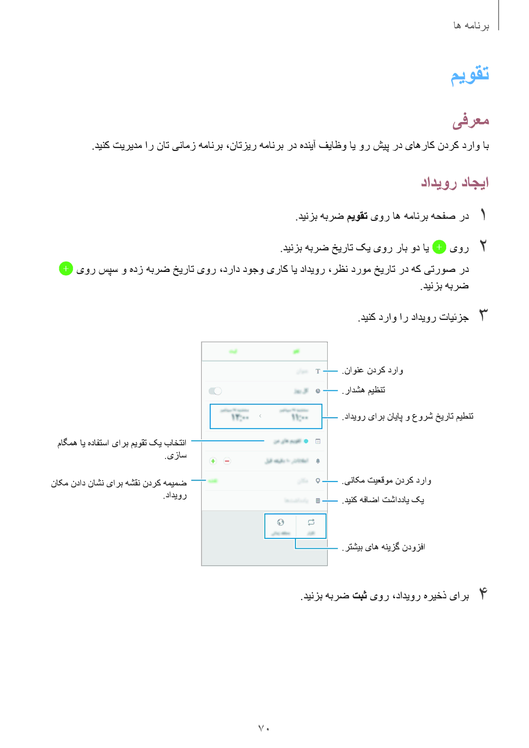 Samsung SM-G532FZSDKSA, SM-G532FZIDKSA, SM-G532FZDDKSA, SM-G532FZKDKSA manual میوقت, دادیور داجیا 