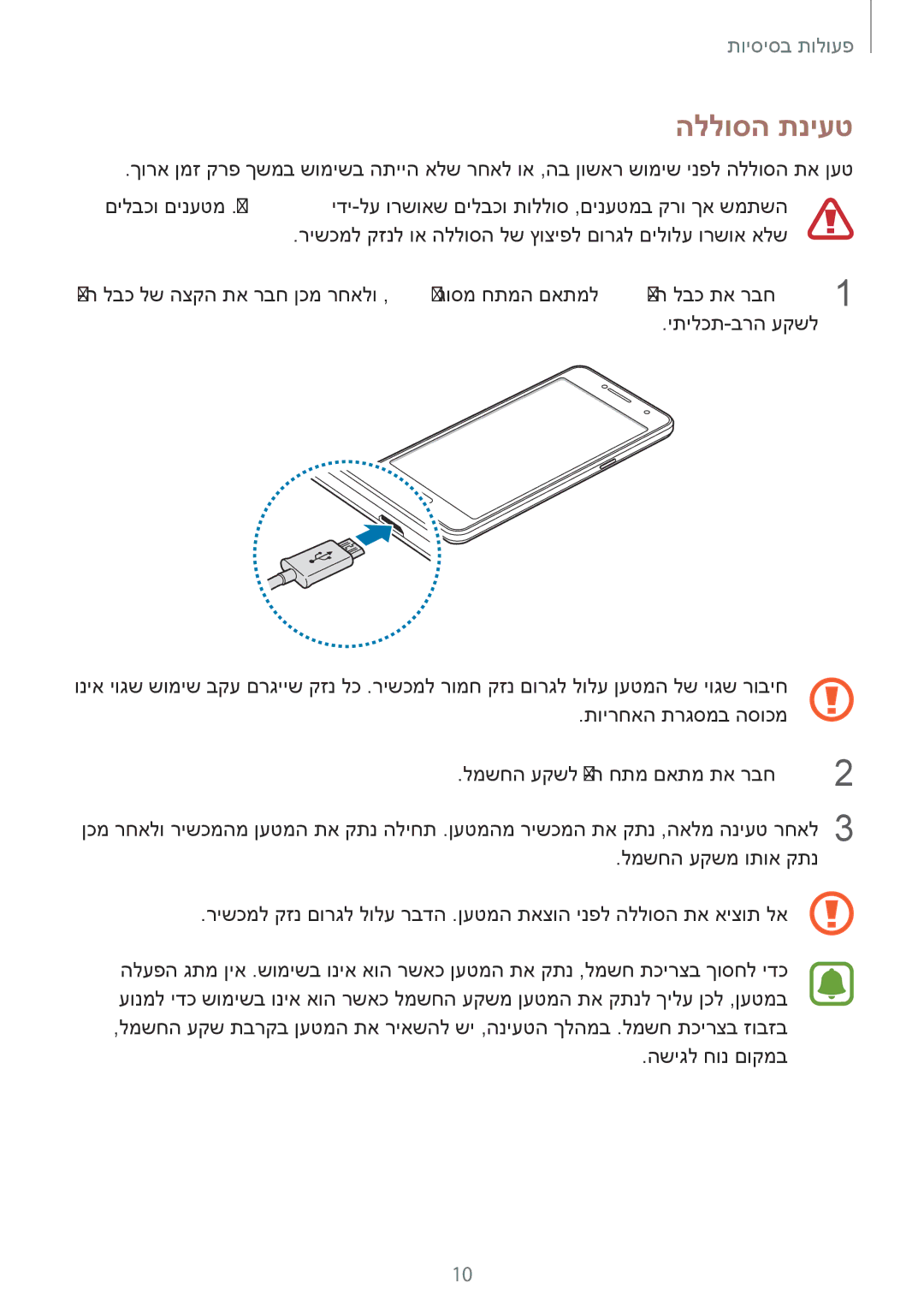 Samsung SM-G532FZKAILO manual הללוסה תניעט 