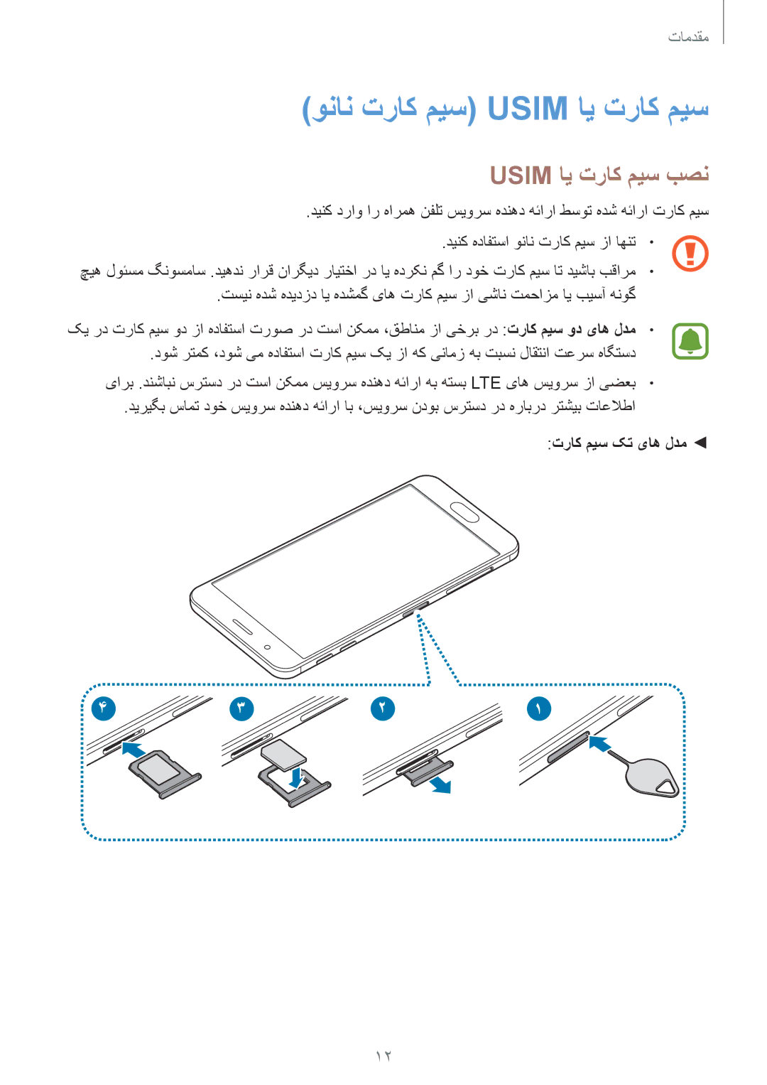 Samsung SM-G570FZDDKSA, SM-G570FZKDKSA, SM-G610FZKDKSA, SM-G610FZKGKSA ونان تراک میس Usim ای تراک میس, Usim ای تراک میس بصن 