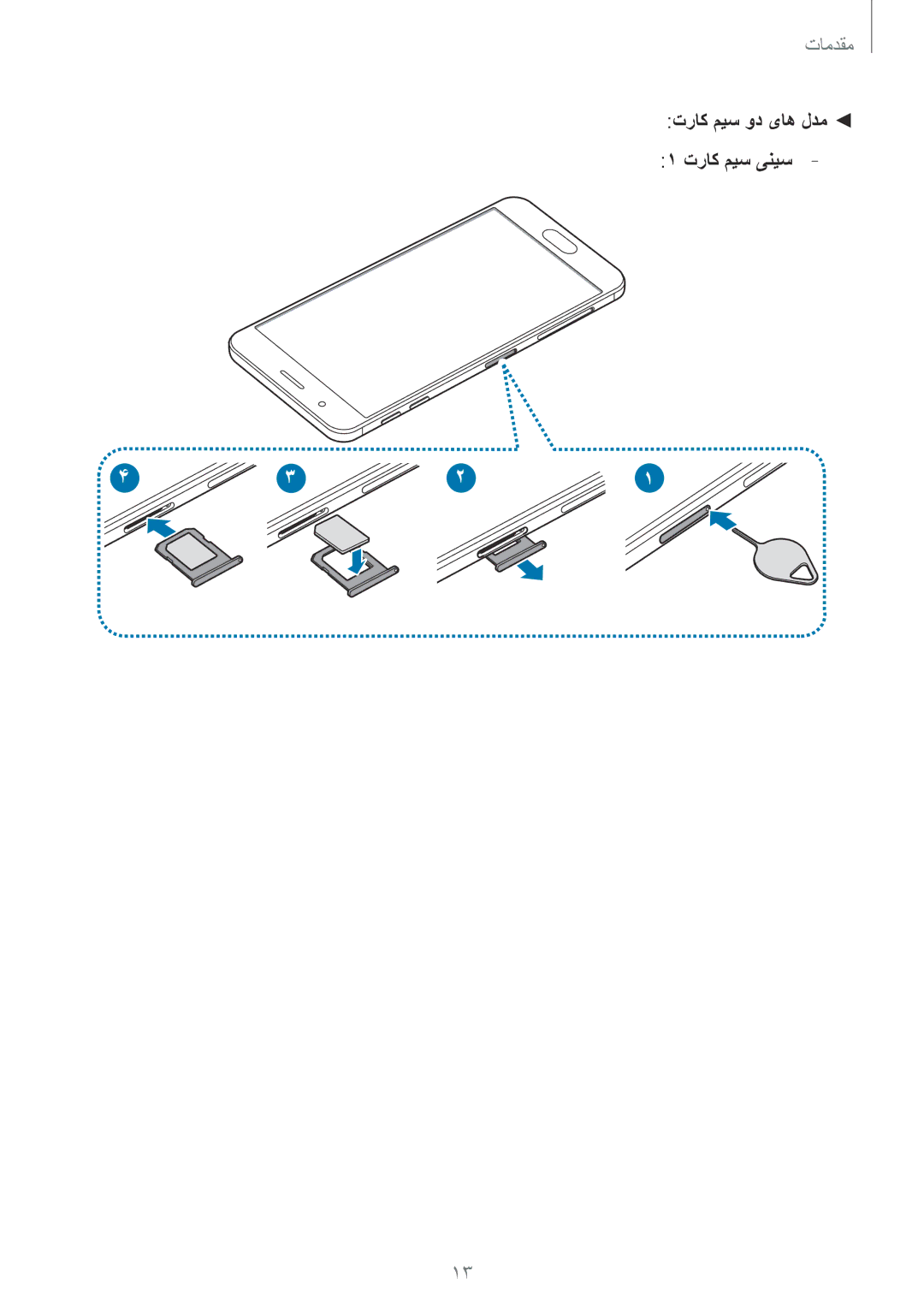 Samsung SM-G570FZKDKSA, SM-G570FZDDKSA, SM-G610FZKDKSA, SM-G610FZKGKSA, SM-G610FZDGKSA manual تراک میس ود یاه لدم تراک میس ینیس 