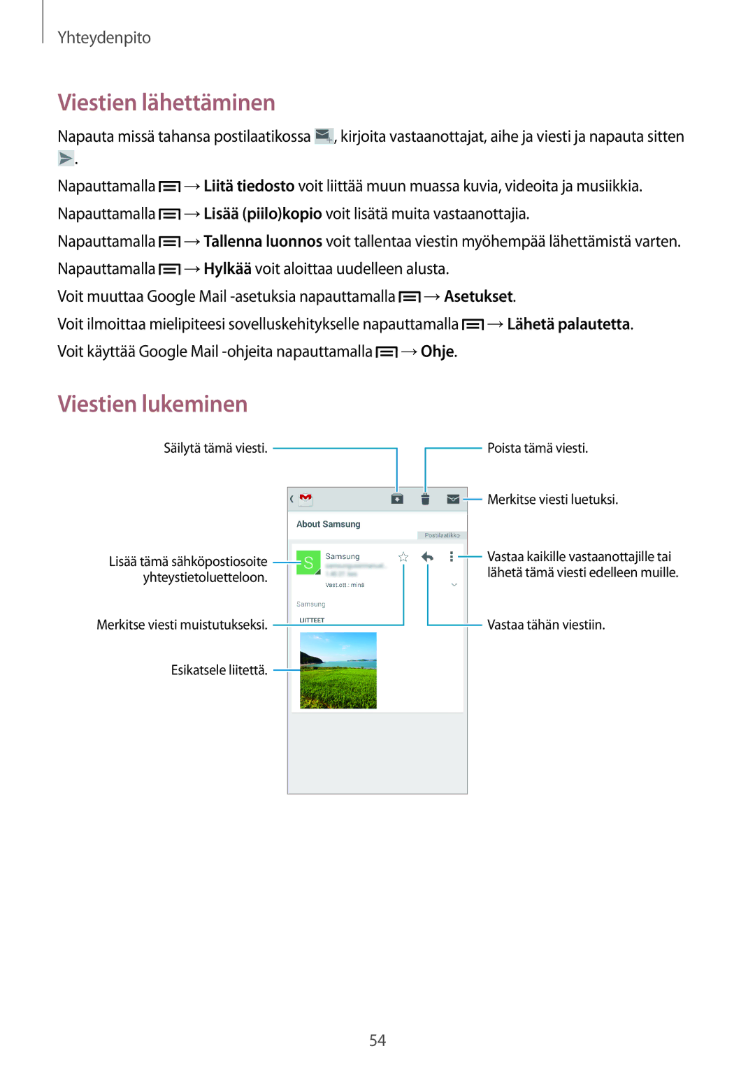 Samsung SM-G7105ZWANEE, SM-G7105ZBANEE, SM-G7105ZKANEE, SM-G7105ZIANEE manual Viestien lähettäminen 