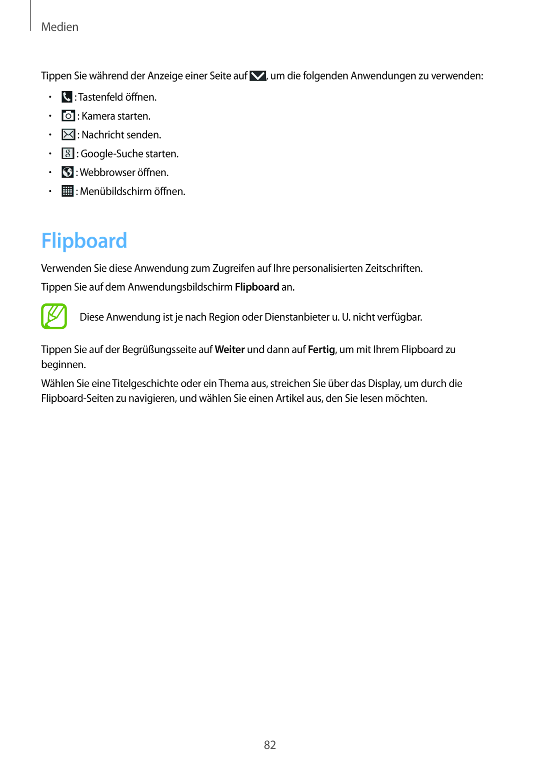 Samsung SM-G7105ZWAATO, SM-G7105ZKAATO, SM-G7105ZKATUR, SM-G7105ZKADBT, SM-G7105ZWATUR, SM-G7105ZWAEUR manual Flipboard 