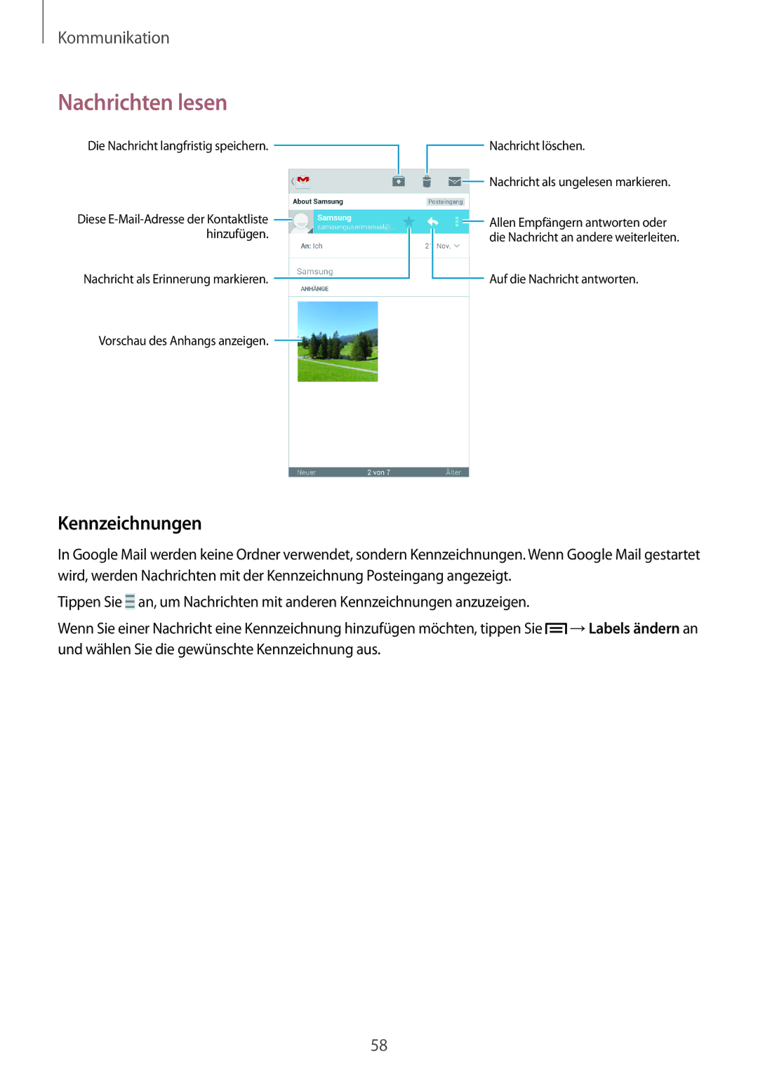 Samsung SM-G7105ZWATUR, SM-G7105ZKAATO, SM-G7105ZWAATO, SM-G7105ZKATUR, SM-G7105ZKADBT, SM-G7105ZWAEUR manual Kennzeichnungen 