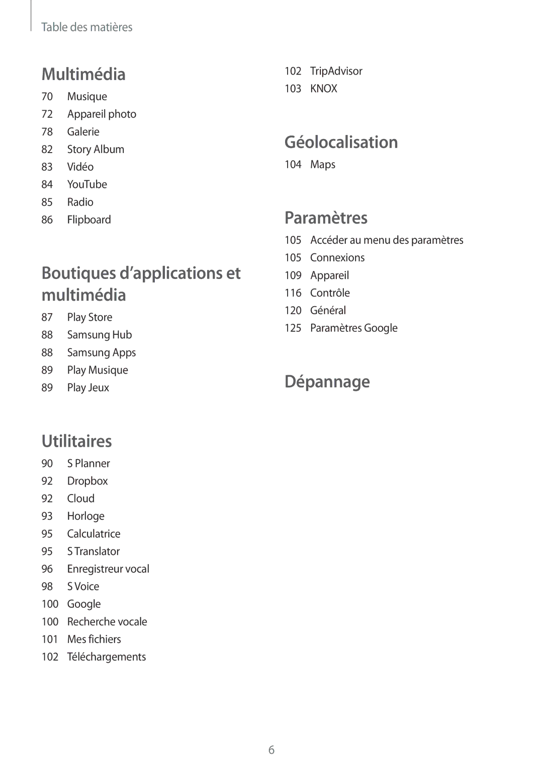 Samsung SM-G7105ZWAFTM, SM-G7105ZWABOG, SM-G7105ZBAFTM, SM-G7105ZKASFR, SM-G7105ZWASFR, SM-G7105ZKAXEF manual Géolocalisation 