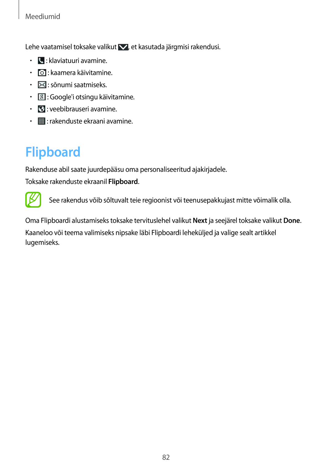 Samsung SM-G7105ZWASEB, SM-G7105ZKASEB manual Flipboard 