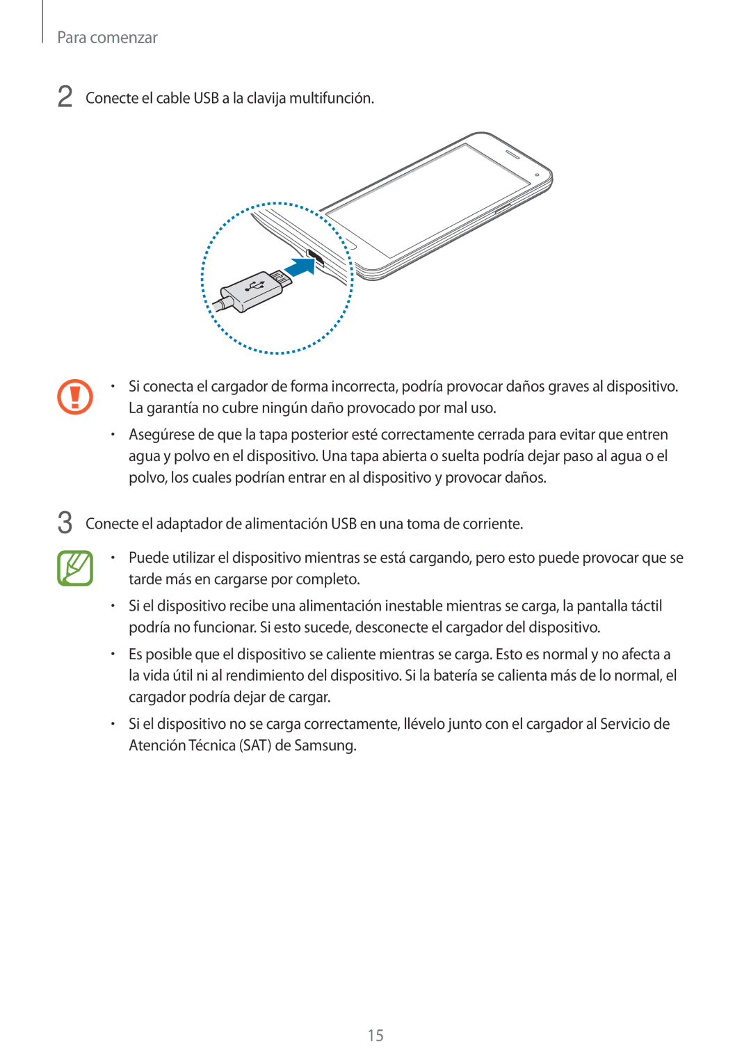 Samsung SM-G800FZBADBT, SM-G800FZKADBT, SM-G800FZKAXEF, SM-G800FZWAITV, SM-G800FZDAROM, SM-G800FZKATIM manual Para comenzar 