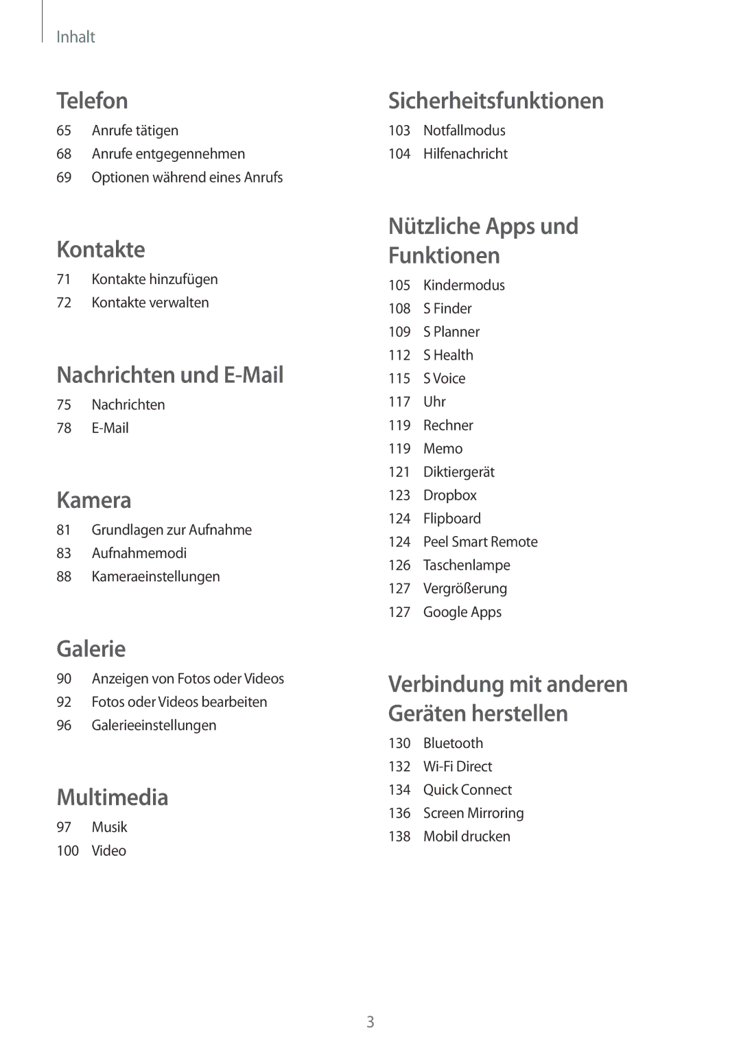 Samsung SM-G800FZBADBT, SM-G800FZWADBT, SM-G800FZDADBT, SM-G800FZKADBT manual Telefon 