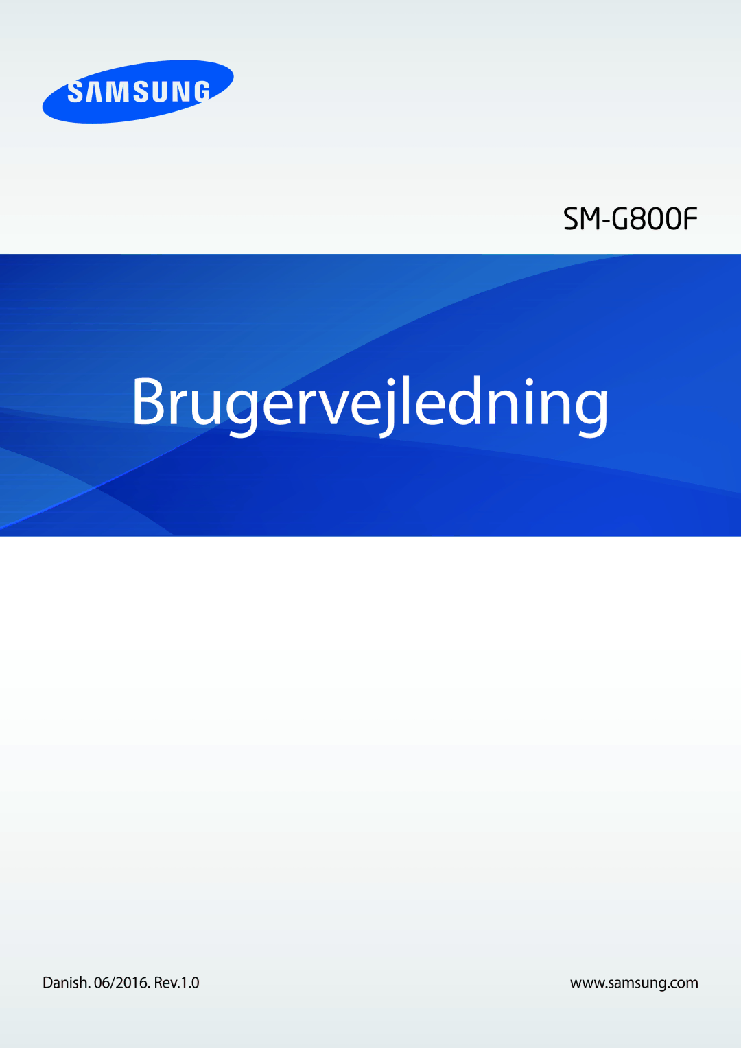 Samsung CG-G800FZKRNEE, SM-G800FZWANEE, SM-G800FZDANEE, SM-G800FZKANEE, SM-G800FZBANEE manual Brugervejledning 