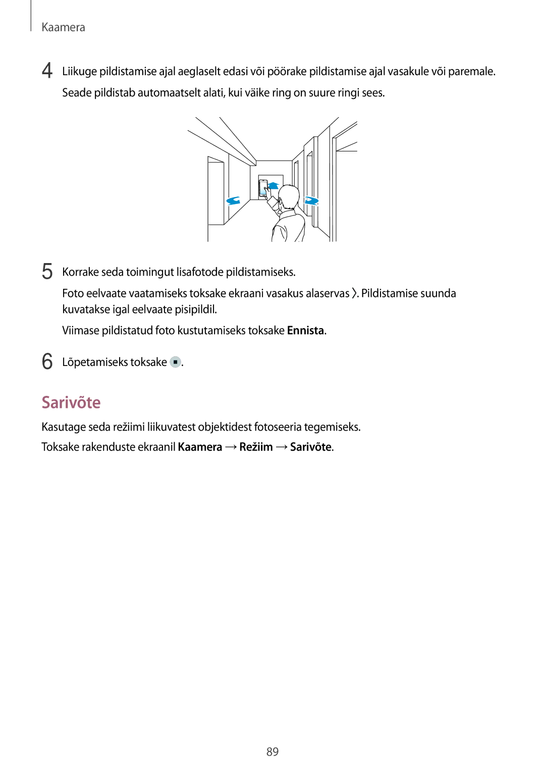 Samsung SM-G800FZKASEB, SM-G800FZWASEB, SM-G800FZBASEB, SM-G800FZDASEB manual Sarivõte 