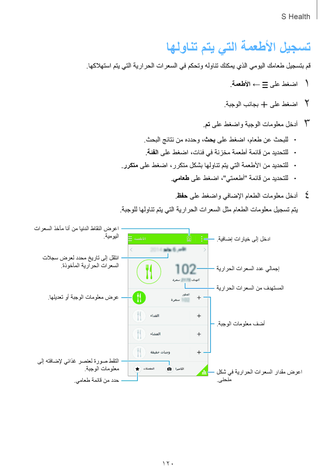 Samsung SM-G800HZWAAFR, SM-G800HZWDXFE, SM-G800HZWDTUN, SM-G800HZWDTHR, SM-G800HZWAXFE اهلوانت متي يتلا ةمعطلأا ليجست, 120 