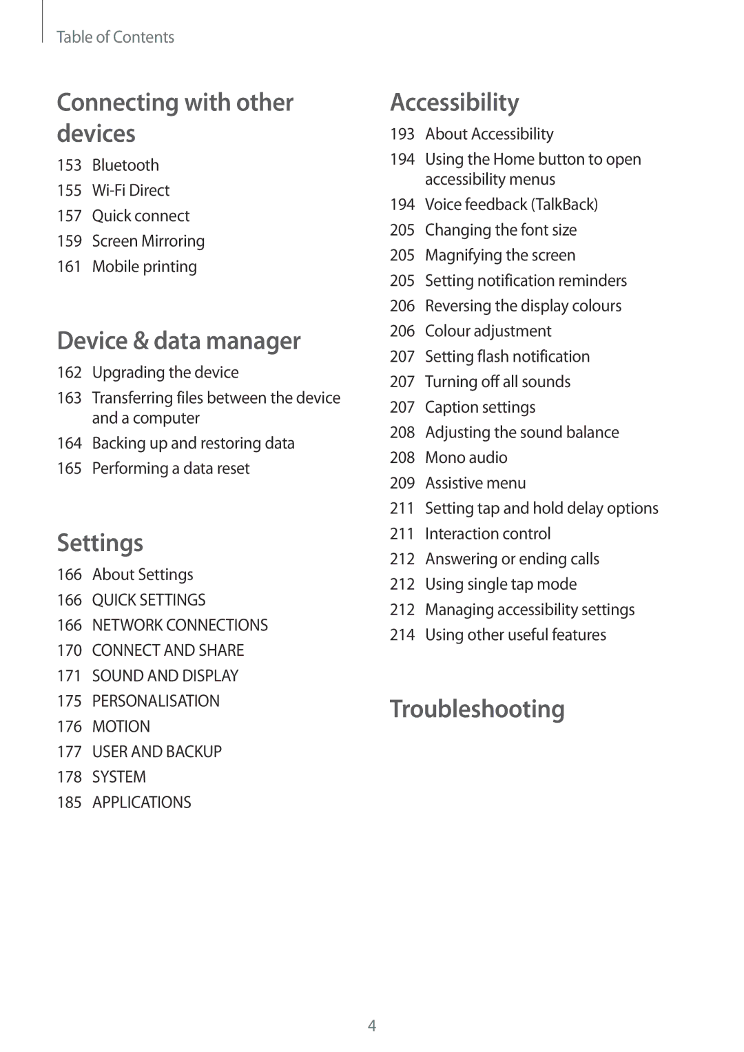 Samsung SM-G800HZBDCAC, SM-G800HZWDXFE, SM-G800HZWDTUN, SM-G800HZWDTHR, SM-G800HZWAXFE Device & data manager, About Settings 