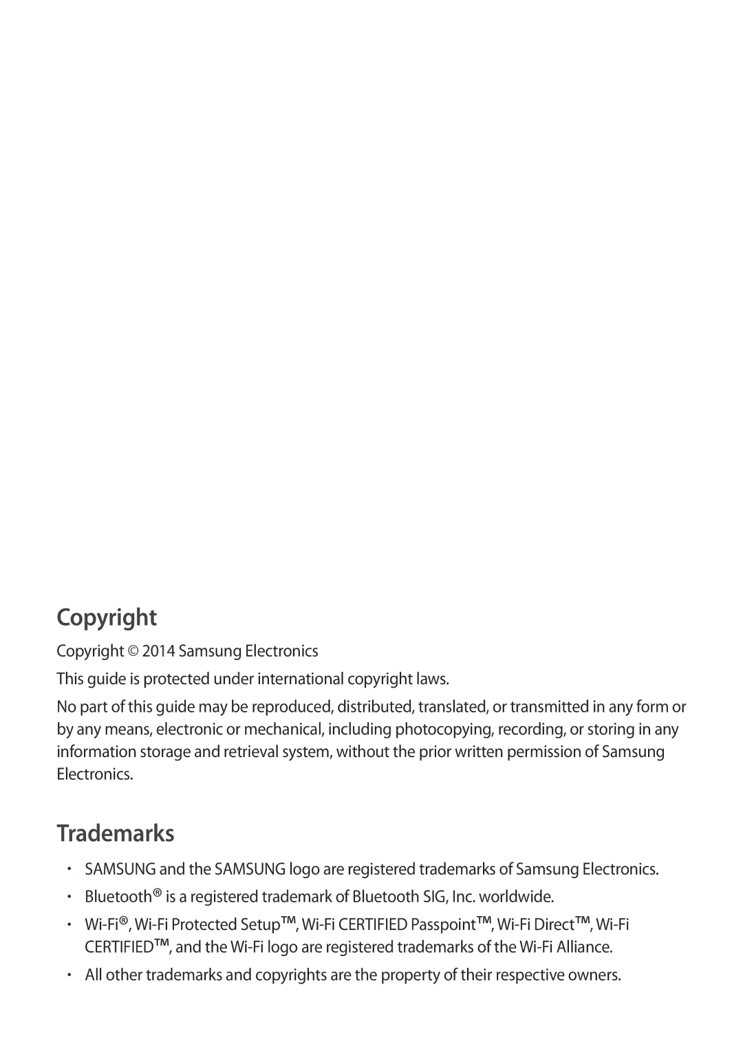 Samsung SM-G850F user manual Copyright 