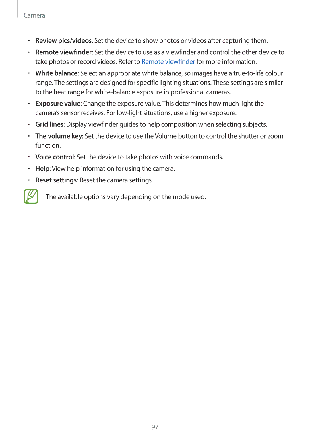 Samsung SM-G850F user manual Camera 