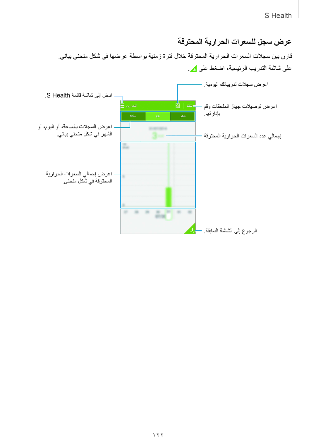 Samsung SM-G850FHSEAFG, SM-G850FHSECAC, SM-G850FZDEMID, SM-G850FZDETMC, SM-G850FZKEACR ةقرتحملا ةيرارحلا تارعسلل لجس ضرع, 122 