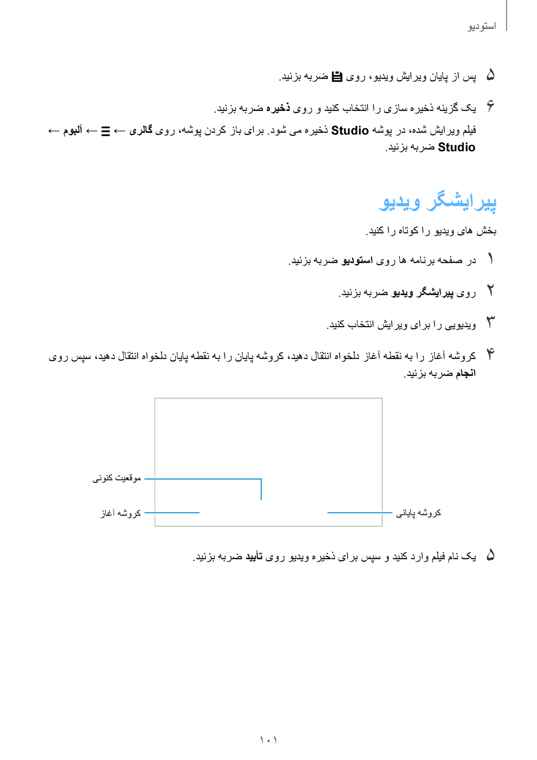 Samsung SM-G850FZKELYS, SM-G850FHSEAFG, SM-G850FHSECAC, SM-G850FZDEMID manual 101, دینزب هبرض Studio, دینزب هبرض ماجنا 