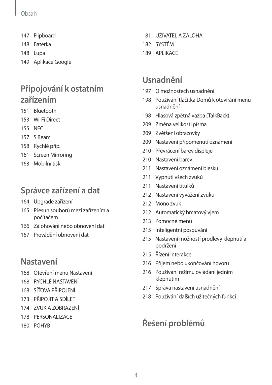 Samsung SM-G850FHSECOS, SM-G850FHSEATO, SM-G850FZBEEUR, SM-G850FZBEXEO, SM-G850FZWEDRE, SM-G850FZKEATO manual Řešení problémů 