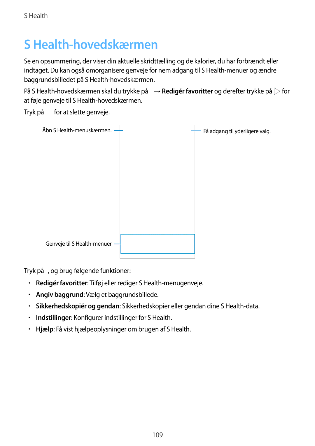 Samsung SM-G850FZDEHTS, SM-G850FZBENEE, SM-G850FZKENEE, SM-G850FZDENEE, SM-G850FZWENEE, SM-G850FHSETEN Health-hovedskærmen 