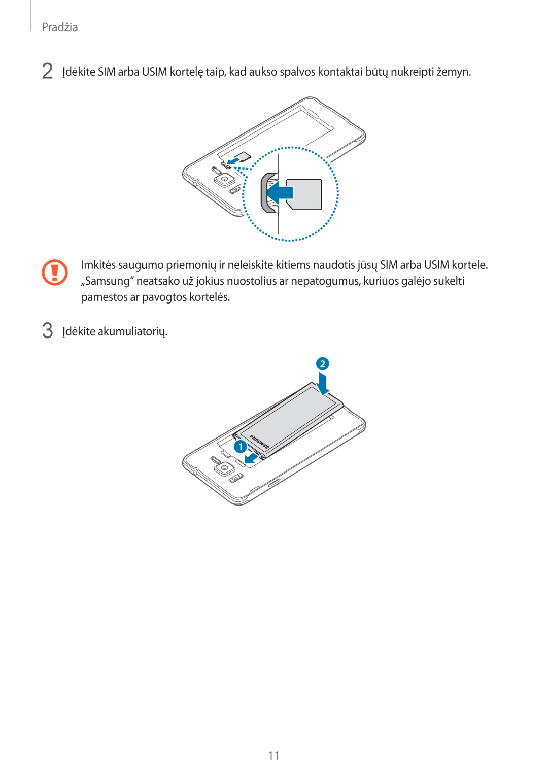 Samsung SM-G850FZWESEB, SM-G850FZDESEB, SM-G850FHSESEB, SM-G850FZBESEB, SM-G850FZKESEB manual Pradžia 