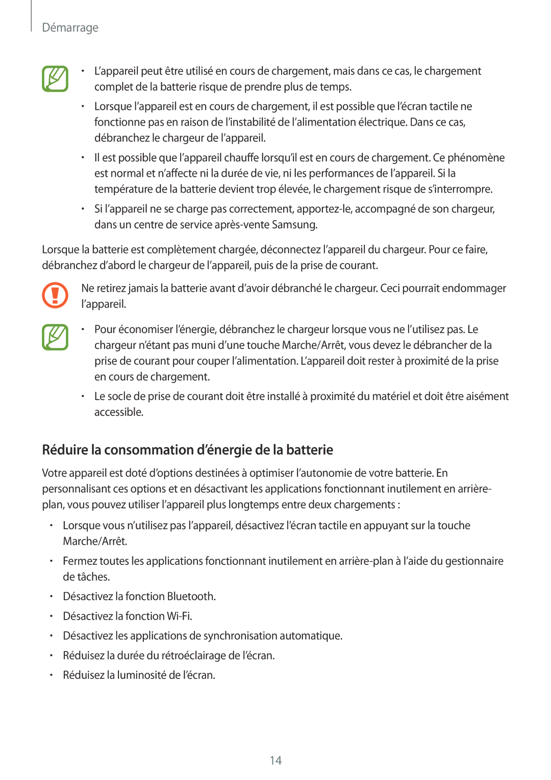 Samsung SM-G850FHSEFTM, SM-G850FZKEXEF, SM-G850FHSEBOG, SM-G850FZDESFR manual Réduire la consommation d’énergie de la batterie 