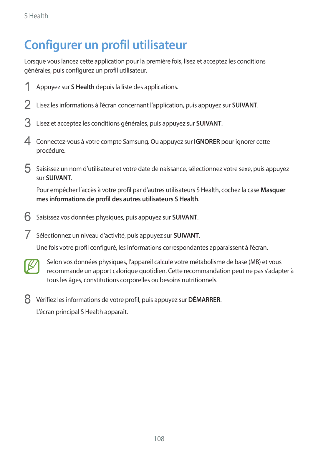 Samsung SM-G850FZKEXEF, SM-G850FHSEBOG, SM-G850FZDESFR, SM-G850FHSEXEF, SM-G850FZDEBOG manual Configurer un profil utilisateur 