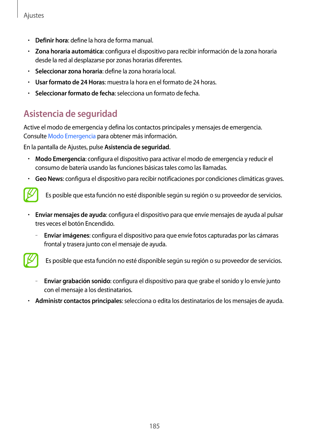 Samsung SM-G850FZBEXEC, SM-G850FZWETPH, SM-G850FZDETPH, SM-G850FZKETPH, SM-G850FHSETPH, SM-G850FZDEXEH Asistencia de seguridad 