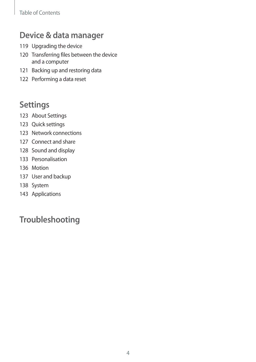 Samsung SM-G870FTSAAUT, SM-G870FDGAFTM, SM-G870FTSABGL, SM-G870FDGABGL, SM-G870FTSAPHN, SM-G870FDGAATO manual Troubleshooting 