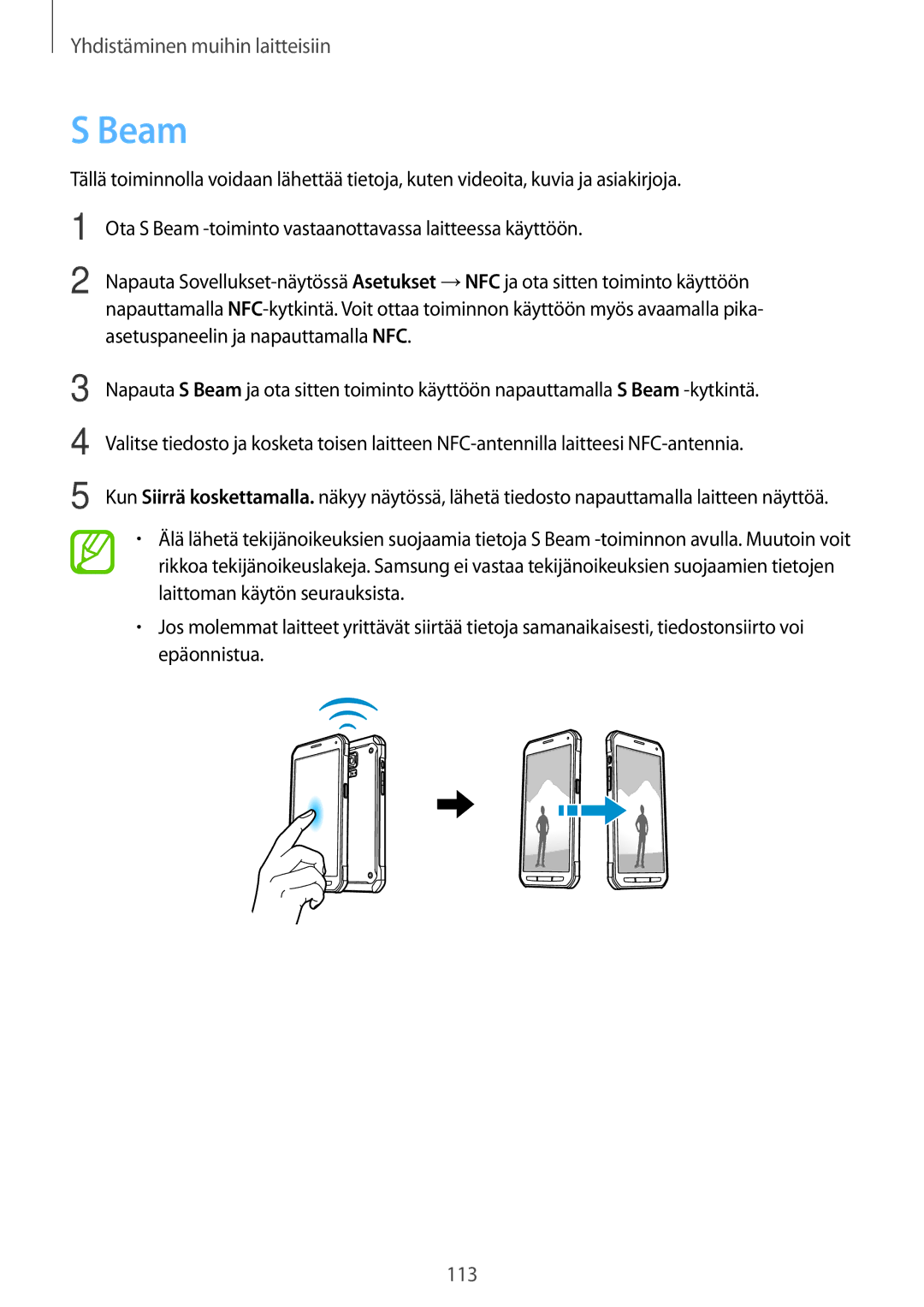 Samsung SM-G870FDGANEE, SM-G870FTSANEE, SM-G870FTSATEN manual Beam 